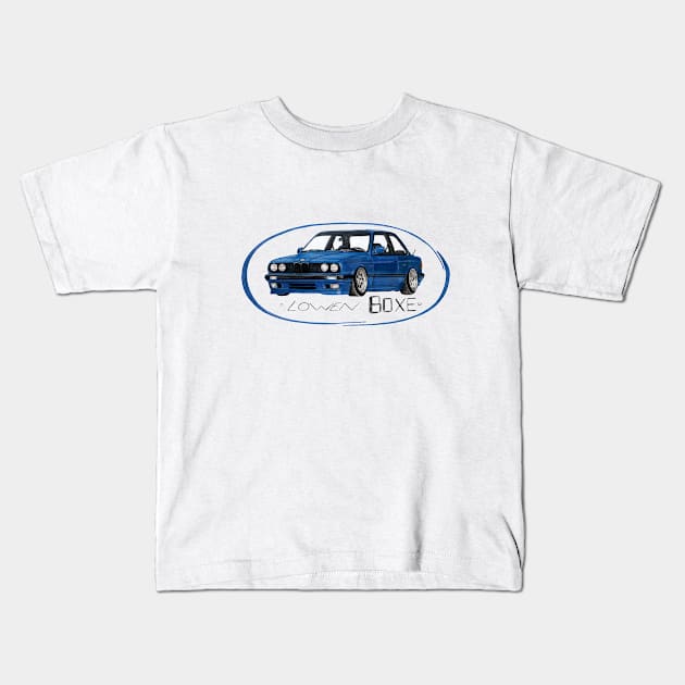 BMW E30 Kids T-Shirt by JRWorks_